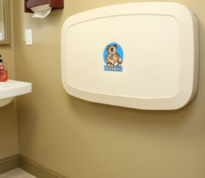 changing table in our bathroom in dentist office in Orange
