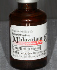 midazolam or versed photo used for dental IV sedation and general anesthesia