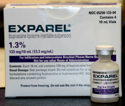 Exparel non-opioid pain reliever seen in Orange, Connecticut