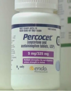 Percocet is an opioid and is used after oral surgery like wisdom teeth.