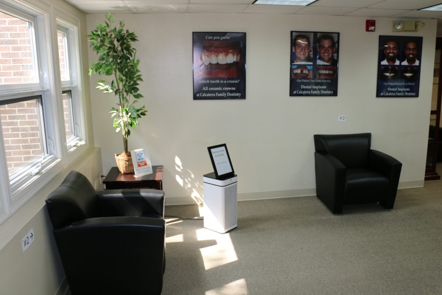 Dentist Reception area designed for social distancing