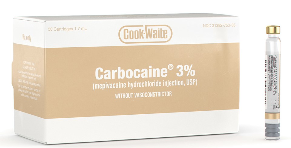 carbocaine has no sulfites