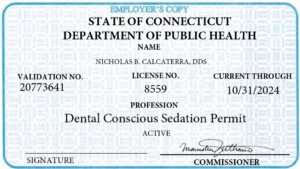 Dental IV sedation license for Connecticut