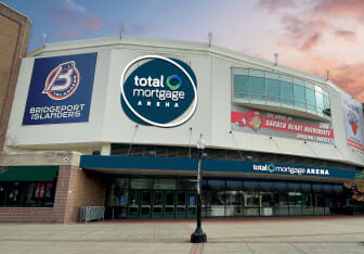 Bridgeport Islanders arena where Dr. Nick Calcaterra is the Team Dentist.