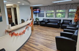 Family owned dental office in Orange Connecticut Reception area.